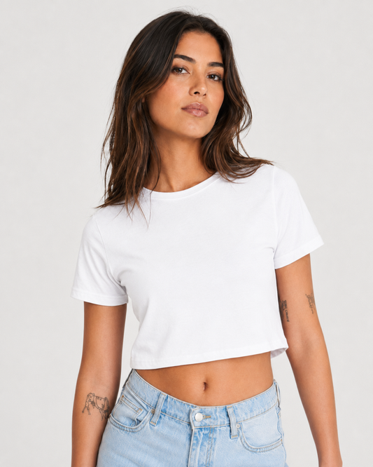 T-shirt crop personalizzata - Donna