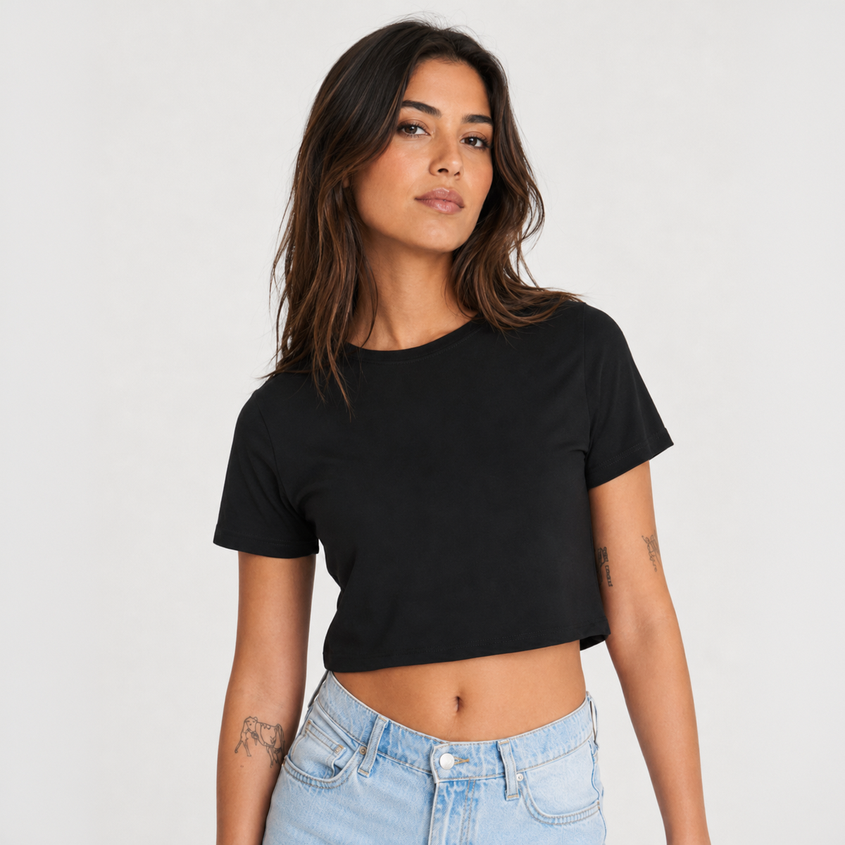 Tshirt crop personalizzata - Donna